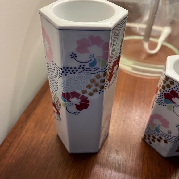 Bing & Grondahl 2 Candle pillars 1972 fine Danish Porcelain - Picture 9 of 10